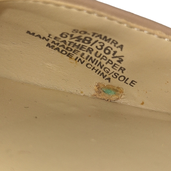 Sole Society Size 6.5B Tamra Beige Pointy Toe Suede Pump Shoes Heels - Picture 15 of 16